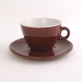 KC-00018 Haonai color esmaltado té de cerámica y café conjunto